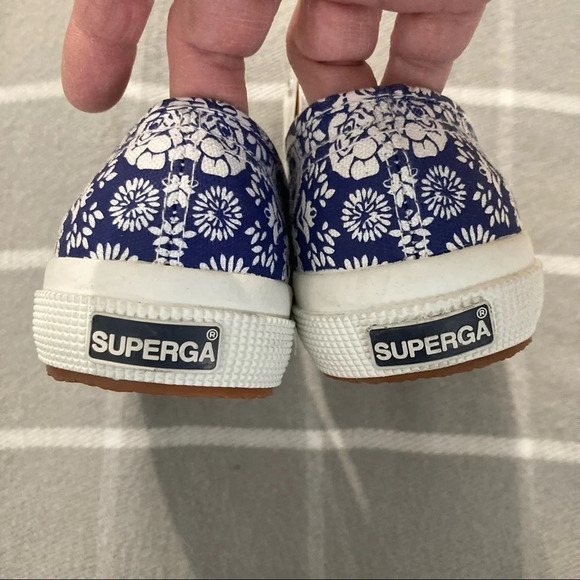 SUPERGA Sz 6.5  Arabesque Navy Lace Up Sneaker NWT - Picture 7 of 11